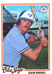 1978 Topps Baseball Cards      344     Sam Ewing RC